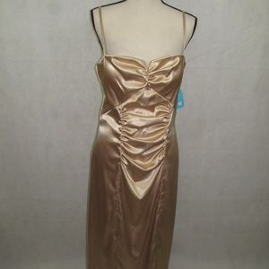 Betsy & Adam Dress Size 14 Cream Strap Made in USA